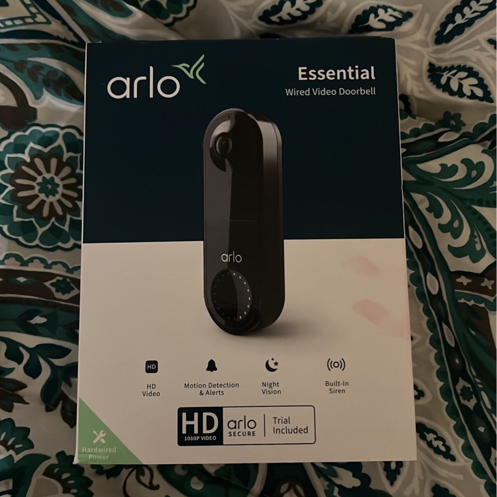** Brand new in box, Arlo wired security doorbell